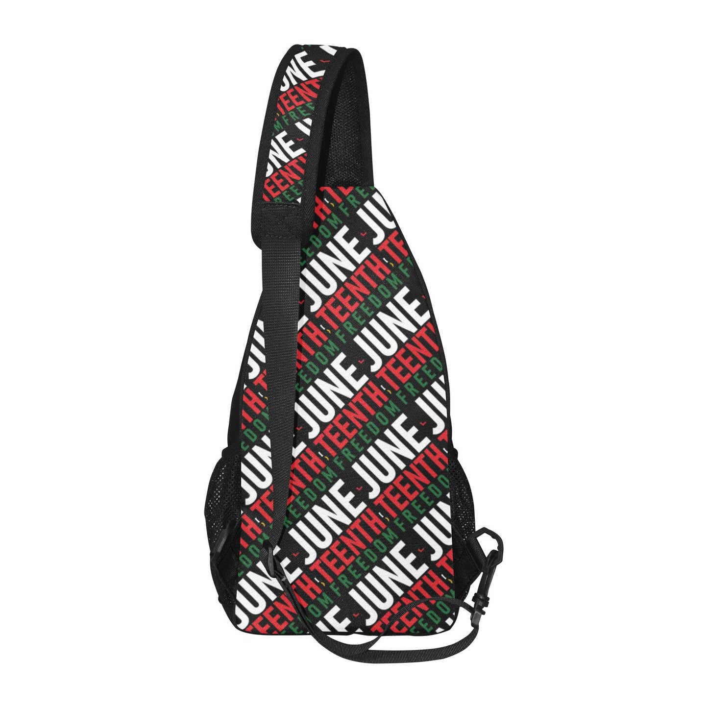 JUNETEENTH PRINT CHEST BAG