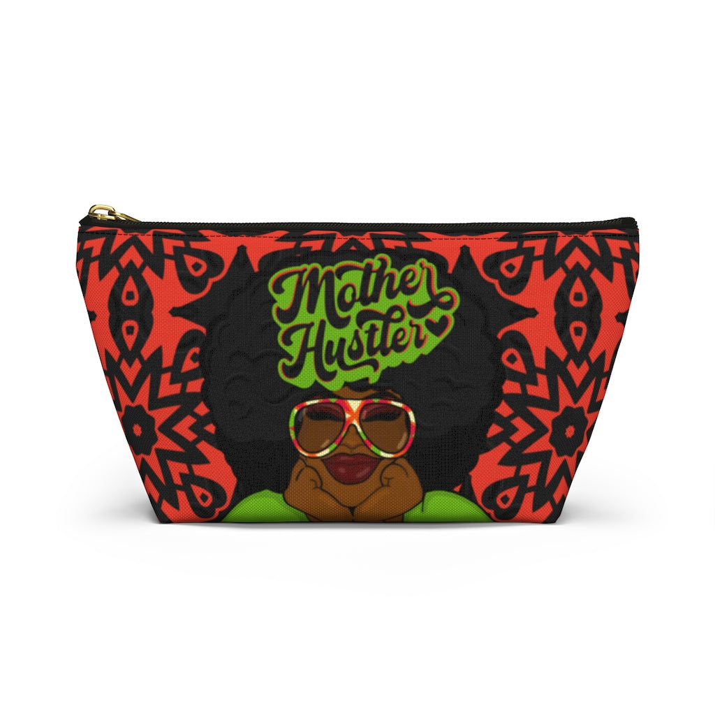 MOTHER HUSTLER Accessory Pouch w T-bottom (LIME)