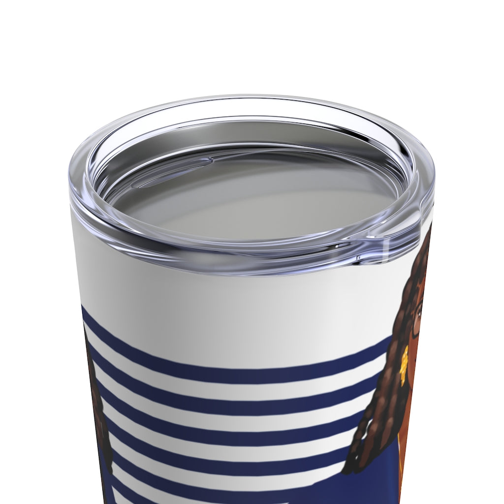 Black Coffee Blue Tumbler (dark)