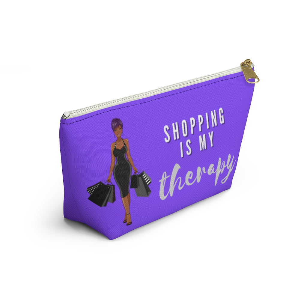 Shopping is My Therapy Accessory Pouch