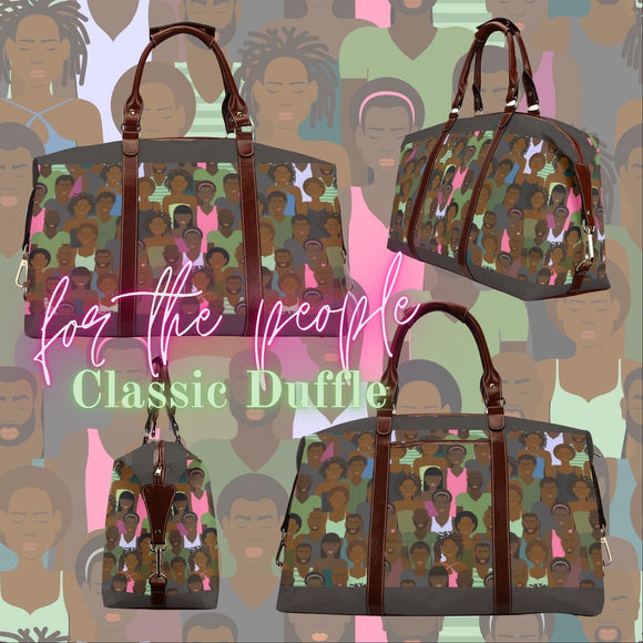FOR THE PEOPLE Large Classic Travel Duffle